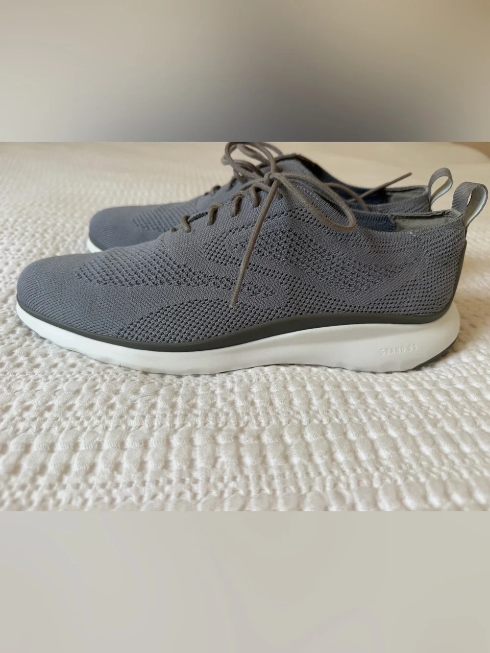 Cole Haan 3.ZERØGRAND Knit Sneaker — Light Gray